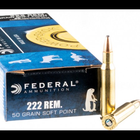 Federal 222 Remington 50gr SP